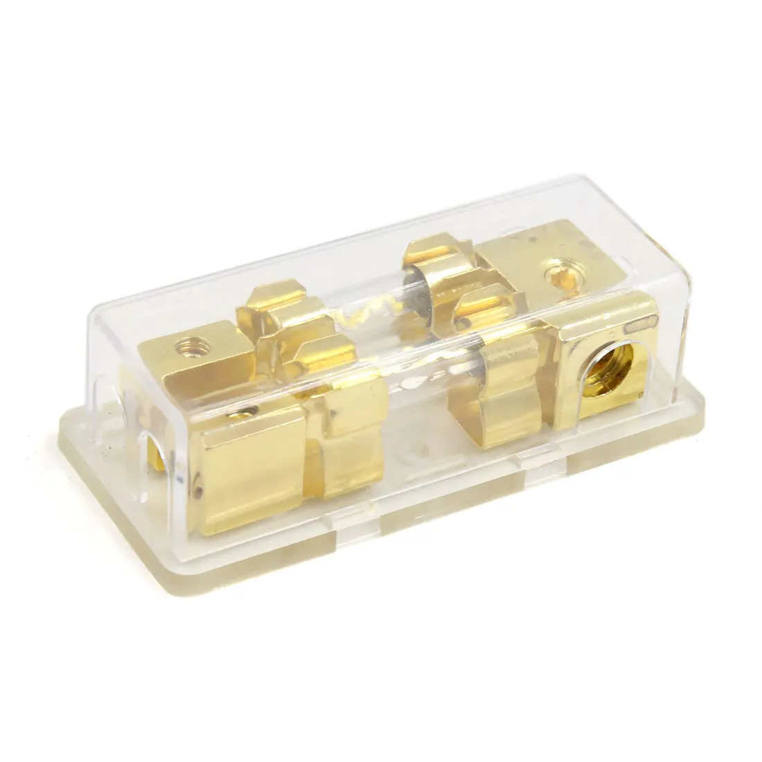 

X Autohaux Car Stereo Audio Base 60A 1 in 2 Out Inline ANL Fuse Holder Distribution Block Auto Audio Amplifier Circuit Breaker