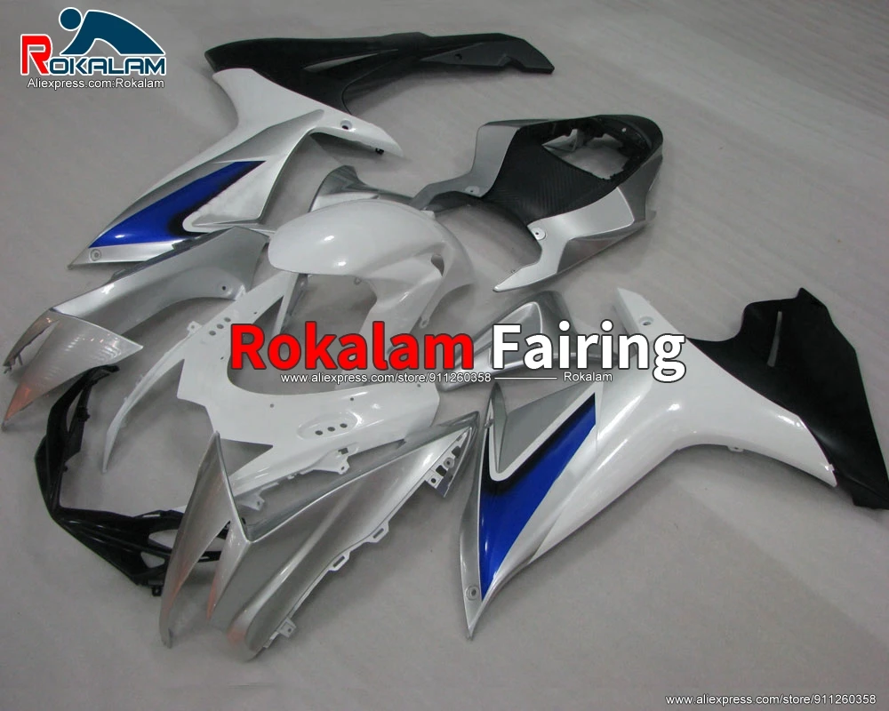 

Body Kit For Suzuki K11 GSXR600 GSXR750 2011 2012 2013 2014 2017 2019 GSX-R650 Blue White Motorcycle Fairing (Injection Molding)