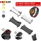 BEHUA 2 шт металлический разъем для Samsung Galaxy Watch 4 40 мм 44 мм Watch4 классический 42 мм 46 мм ремешок из нержавеющей стали адаптер без зазоров