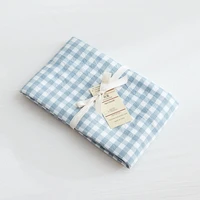 all cotton japanese pillowcase check pillowcase solid color single pillow case pair