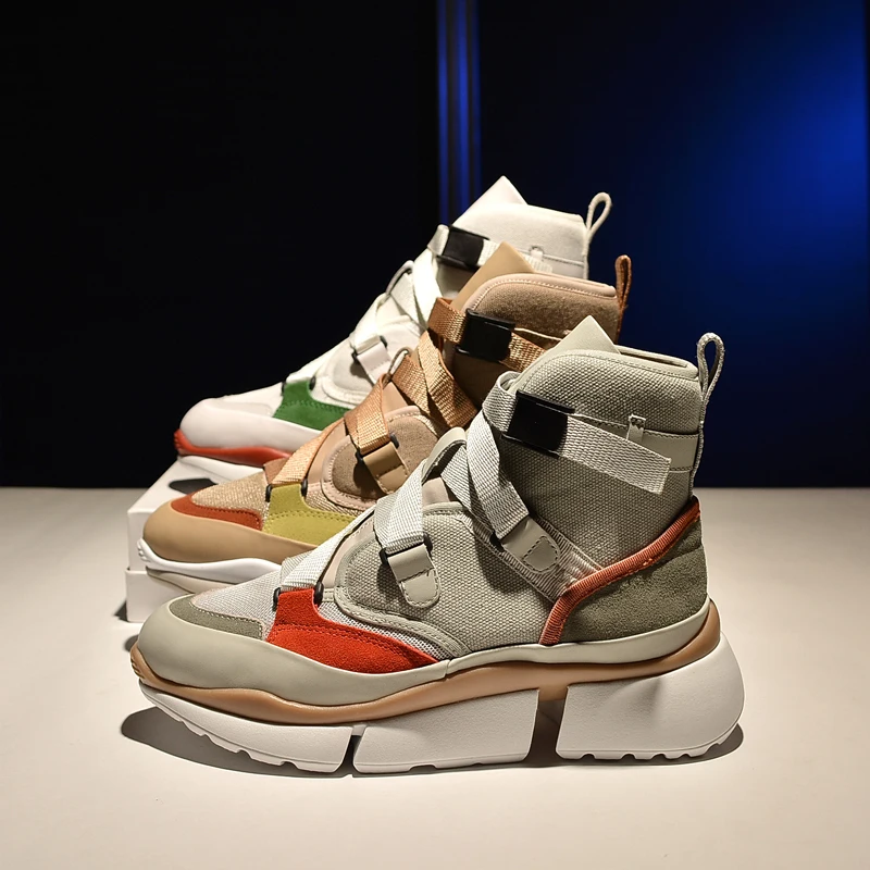 Новейшая модель повседневная обувь на толстой подошве из воловьей кожи женская