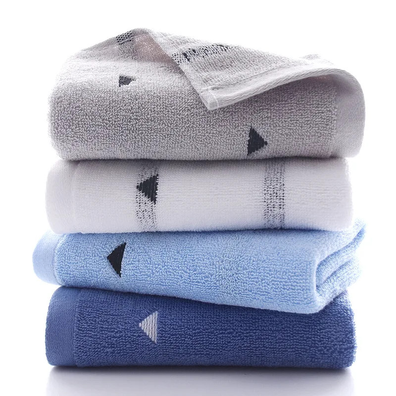 Хлопковое впитывающее полотенце для рук треугольное сухого лица с узором в виде