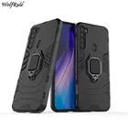 Чехол для Xiaomi Redmi Note 8T, бампер для Redmi Note 8T, кольцевой держатель, армированный жесткий чехол-накладка для Xiaomi Redmi Note 8T, чехол для телефона 6,3 дюйма