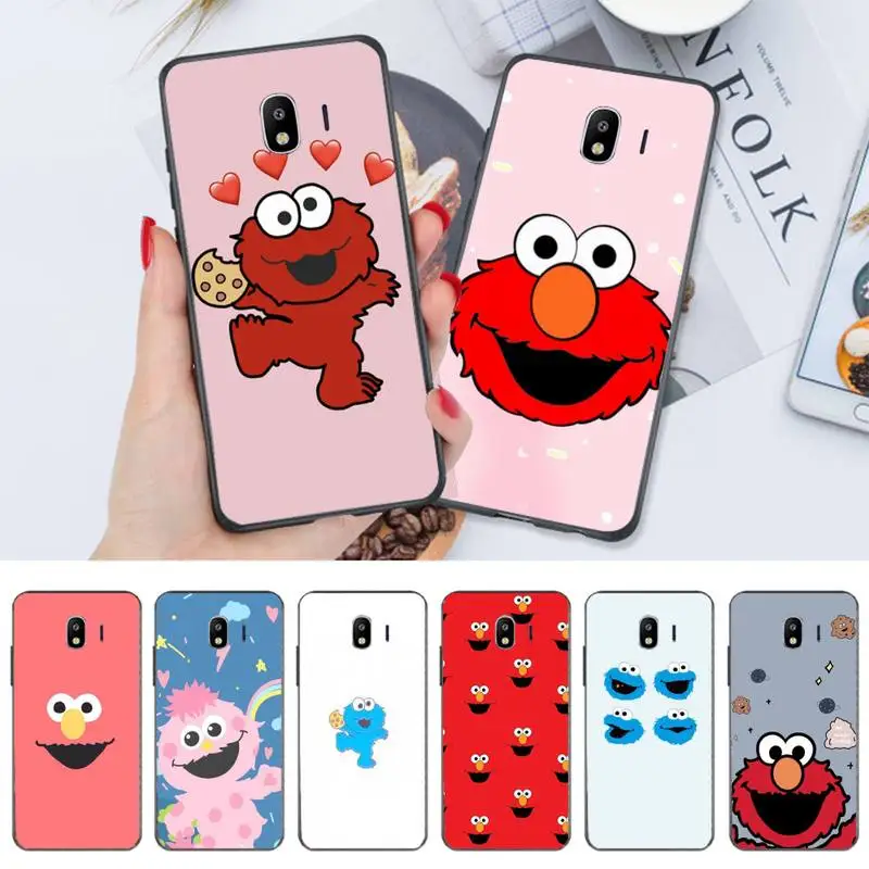

Cute cartoon Sesame Street Cookie Elmo Phone Case For Huawei nova 7 pro Y5 2019 prime 2018 Y9s Y7 Black Soft nax fundas cover