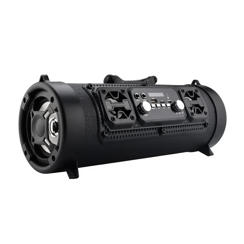 

Hifi Portable Bluetooth Speaker Wireless Big Power Surround KTV Sound Bass Bar Subwoofer 15W Outdoor with Microphone FM Radio