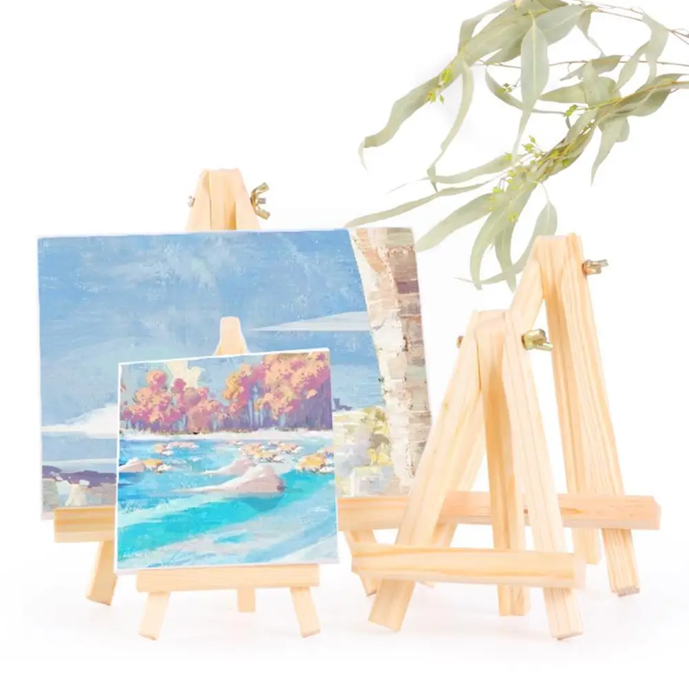 

Маленький карманный деревянный стол для рисования с мольбертом, детский набор для художников, товары для рисования, подставка для рисовани...