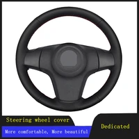 car steering wheel cover braid wearable genuine leather for chevrolet niva 2009 2017 3 spoke vauxhall corsa d opel corsa
