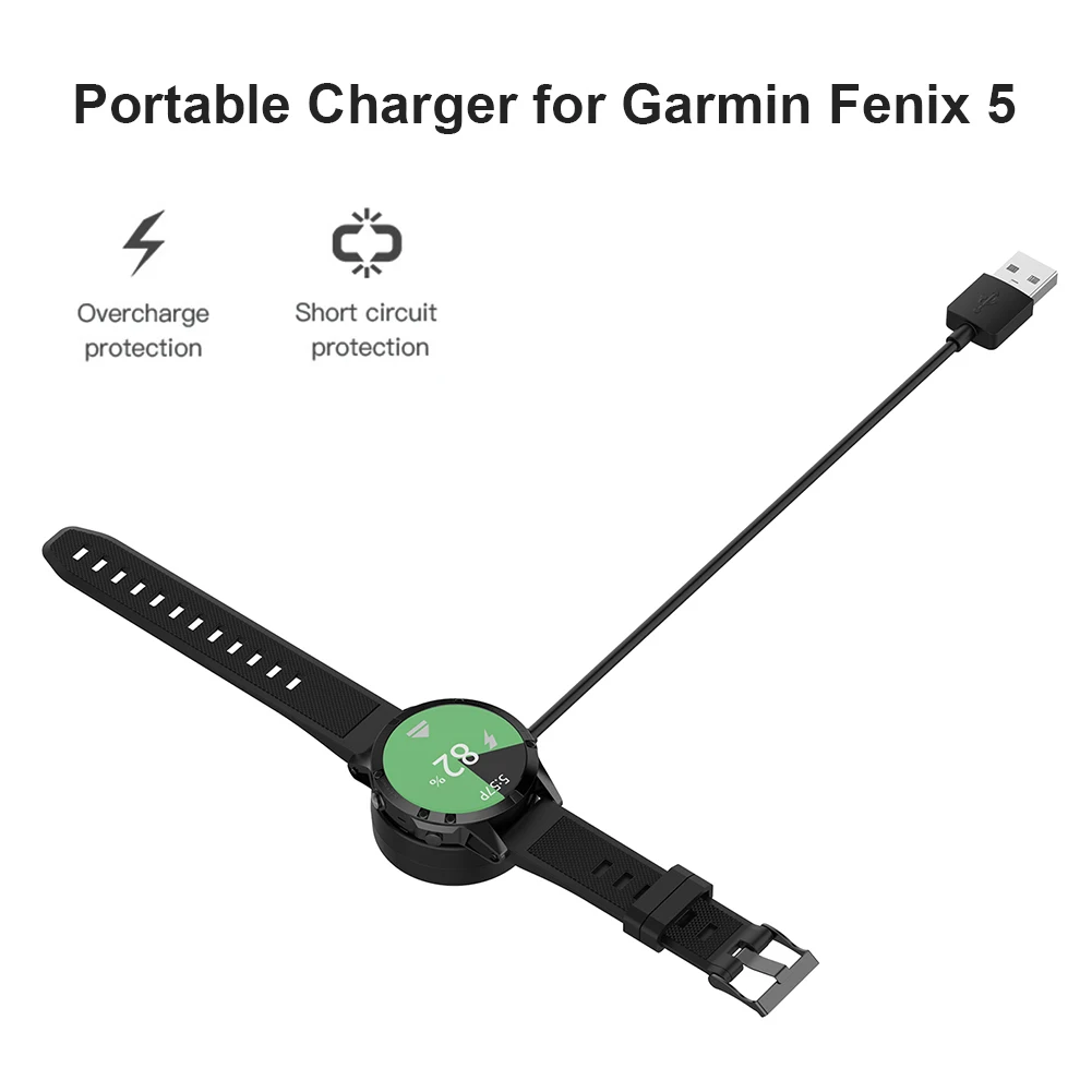 Зарядный USB-кабель для Garmin Fenix 5/5S/5X Plus 6/6S/6X Pro Sapphire CAME Vivoactive 4/3 945 45 Quatix 5 - купить по