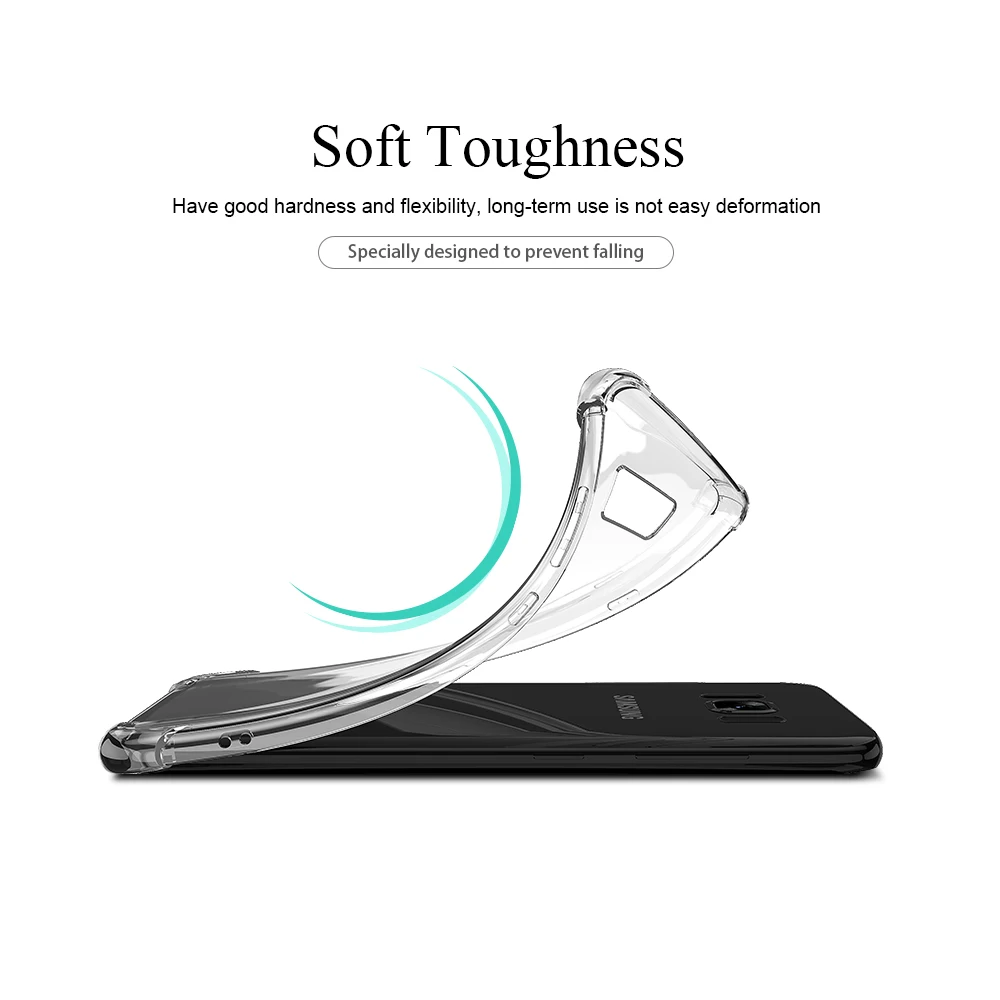 KISSCASE Clear Phone Case For Samsung Galaxy Note 10 Plus 9 8 Soft TPU S8 S9 S10 5G Lite S7 Back Cover |