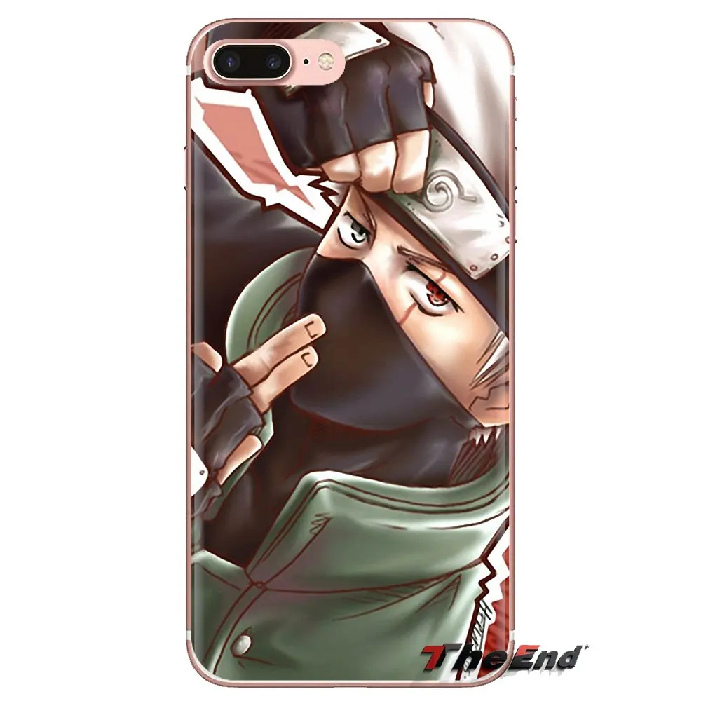 Naruto kakashi For iPhone XS Max XR X 4 4S 5 5S 5C SE 6 6S 7 8 Plus Samsung Galaxy J1 J3 J5 J7 A3 A5 Transparent TPU Case Covers |