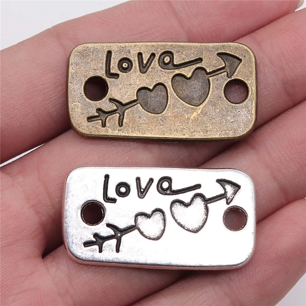 

4 шт., соединитель для ювелирных изделий, 35 х19 мм