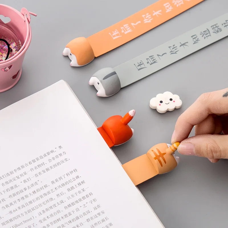 Симпатичная мультяшная собака кошка хомяк лиса задница закладки новинка изделие