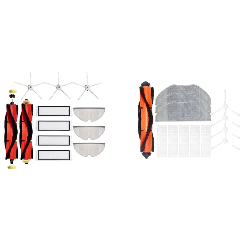 

12Pcs HEPA Filters Main Brush for Xiaomi S4 S5MAX Robot with 13Pcs Brush Air Filter Mop Cloth for Xiaomi Mijia G1
