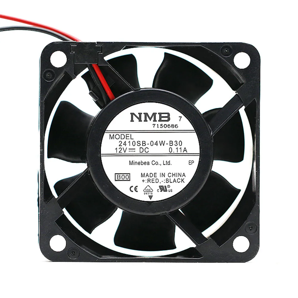 

Вентилятор охлаждения с двойным шариком, 4 контакта, 12 В, 6025 А, 2410SB-04W-B30, 60 х60х25 мм, 2410SB-04W 2410SB