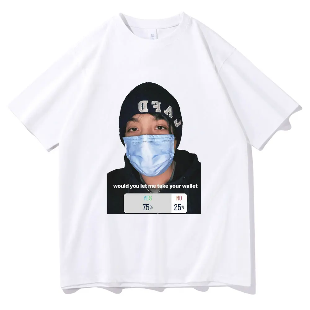 

2021 Summer Men Women Fashion Loose Tee Short Sleeve Oversized Pattern Pure Cotton Loose T-shirt Tops Quackity My Beloved Tshirt