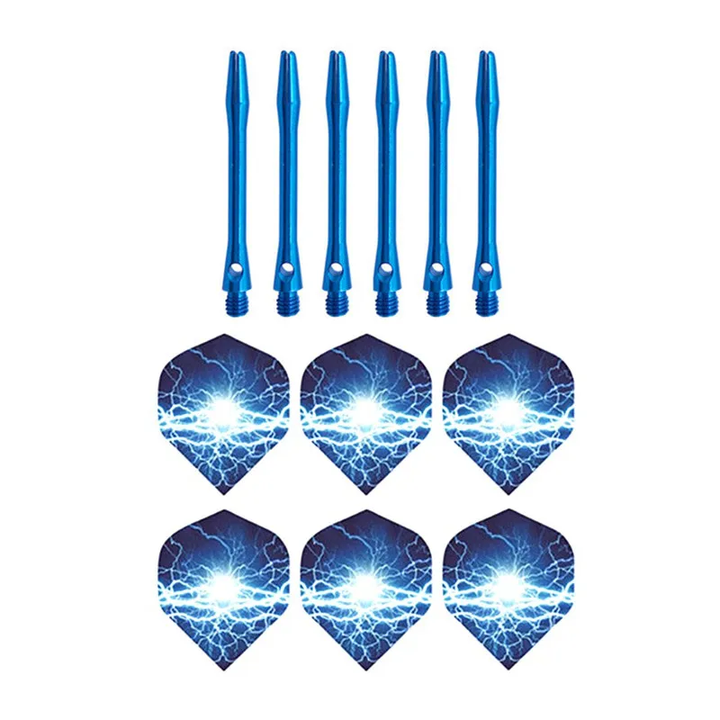 Горячая Распродажа 53 мм алюминиевые дротики вал и Дартс набор перьев листьев