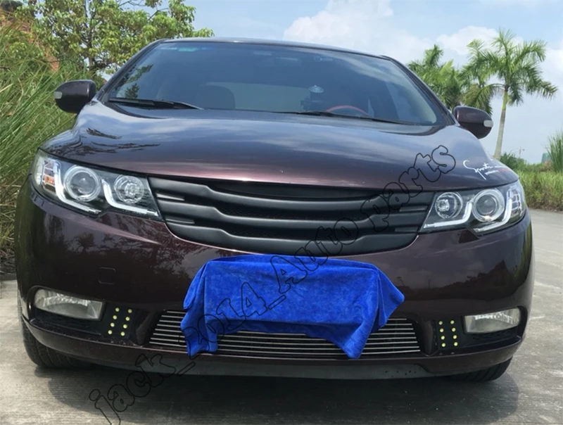 Защитная решетка переднего бампера для автомобиля ABS матовая Kia Forte 2009 2010 2011 2012 |