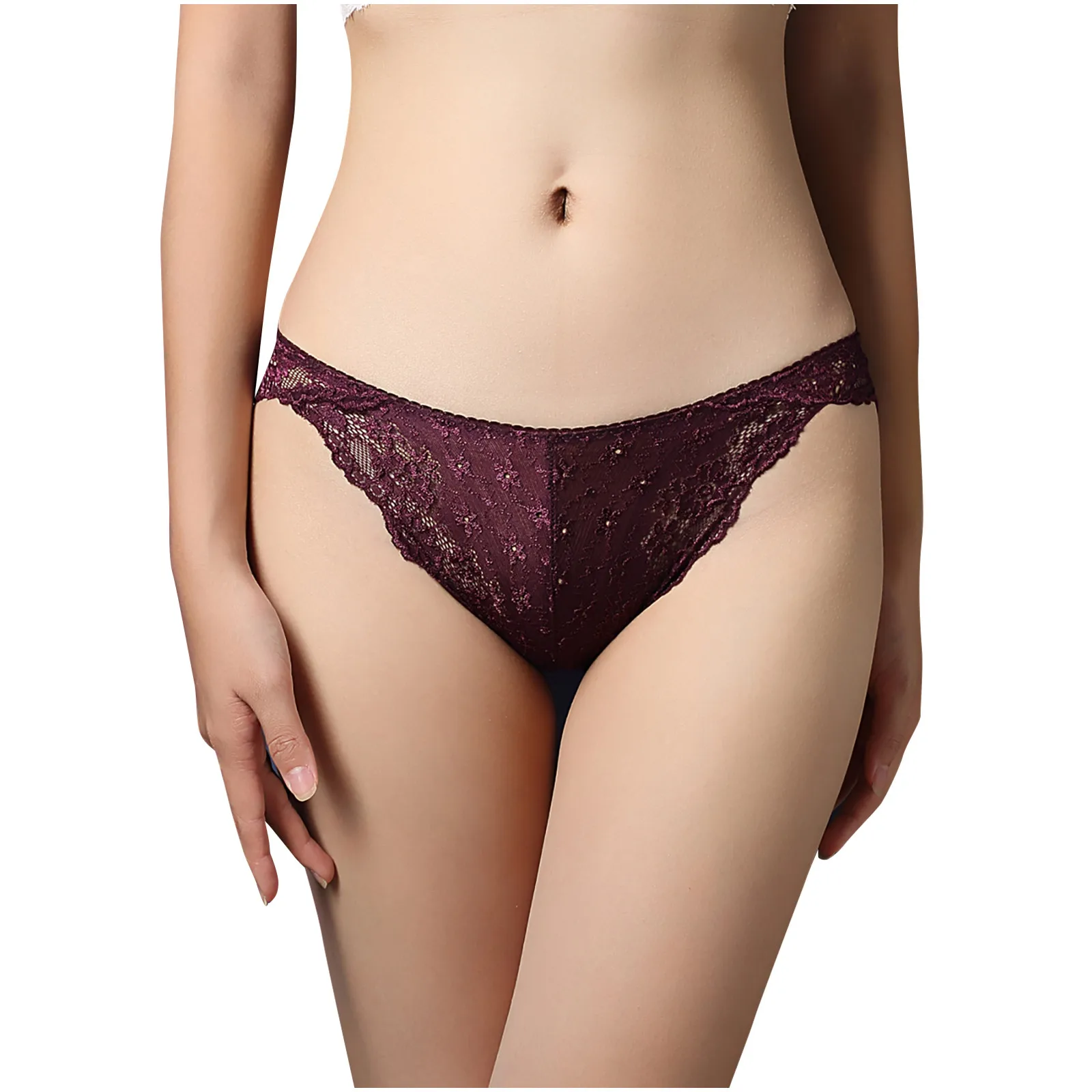 

Women's Underwear Solid Sexy Seamless Traceless Lace Panties Hip Lift Seductive Comfort Sexy Lingerie Breathable Sexy Thongs Hot