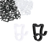 200 pieces christmas light clips mini gutter hang hooks weatherproof plastic clips white black xmas tree clip hooks