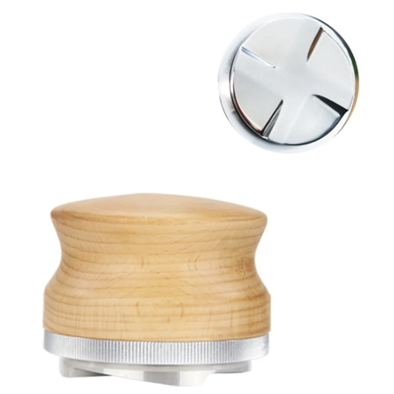 

58.35MM Coffee Distributor Leveler Tool Kitchen Macaron Coffee Tamper Coffee Bean Press Tool Coffee Powder Hammer