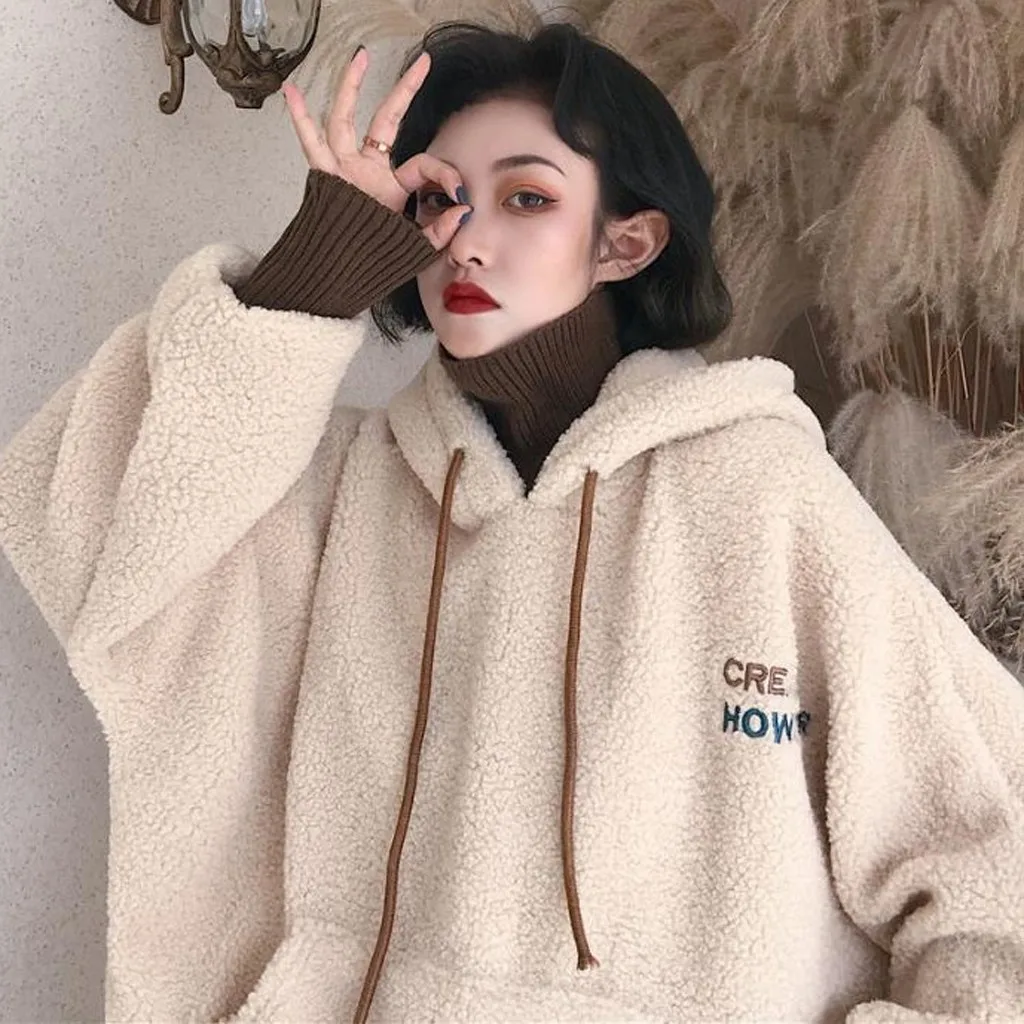 Модный свитшот женские толстовки большого размера Осенний топ с имитацией двух