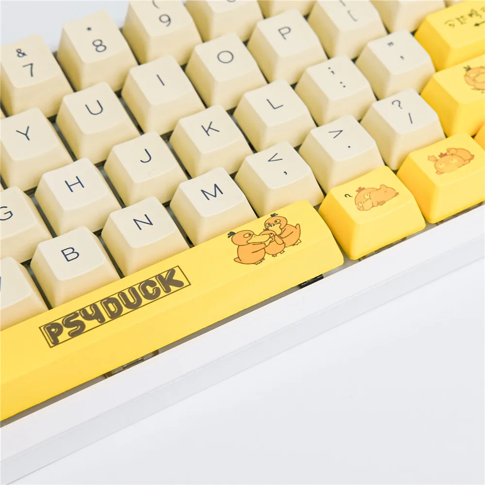 Маленькие наборы клавиш Reach Duck Keycap PBT OEM для механической клавиатуры 99% GH60 GK61 GK64 GK68