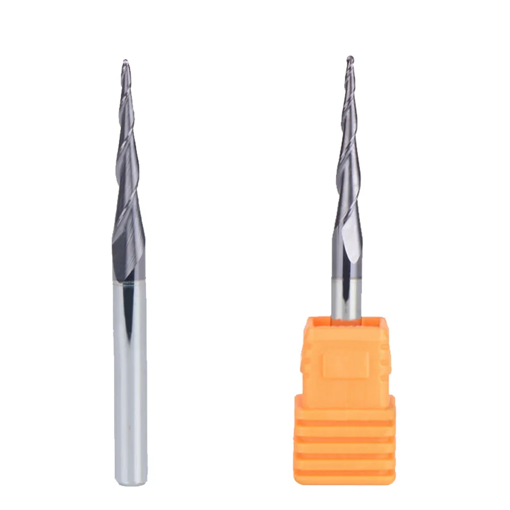 

4mm Tapered Ball Nose End Mill Shank 2 Flute CNC Engraving Milling Rotary Tool