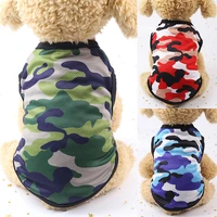 2021 hot cute spring summer dog clothes printed camouflage mesh dog vest for small medium dogs pet puppy t shirt size xs 2xl