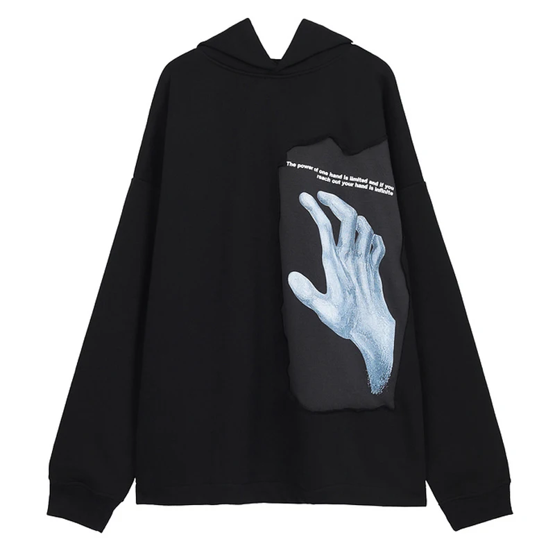 

Свитшот с принтом «Hold Hands», мужские повседневные толстовки, пуловер с длинным рукавом, толстовка унисекс, осень 2020, мужские толстовки оверса...