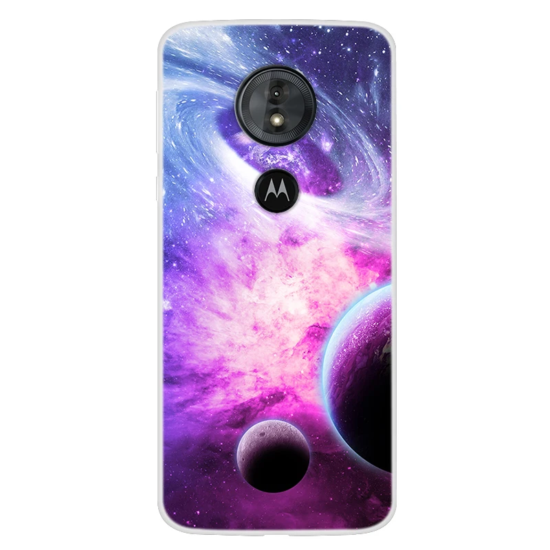 Силиконовый чехол для Motorola Moto E5 Plus MoteE5 Play Ультратонкий с принтом звездной планеты