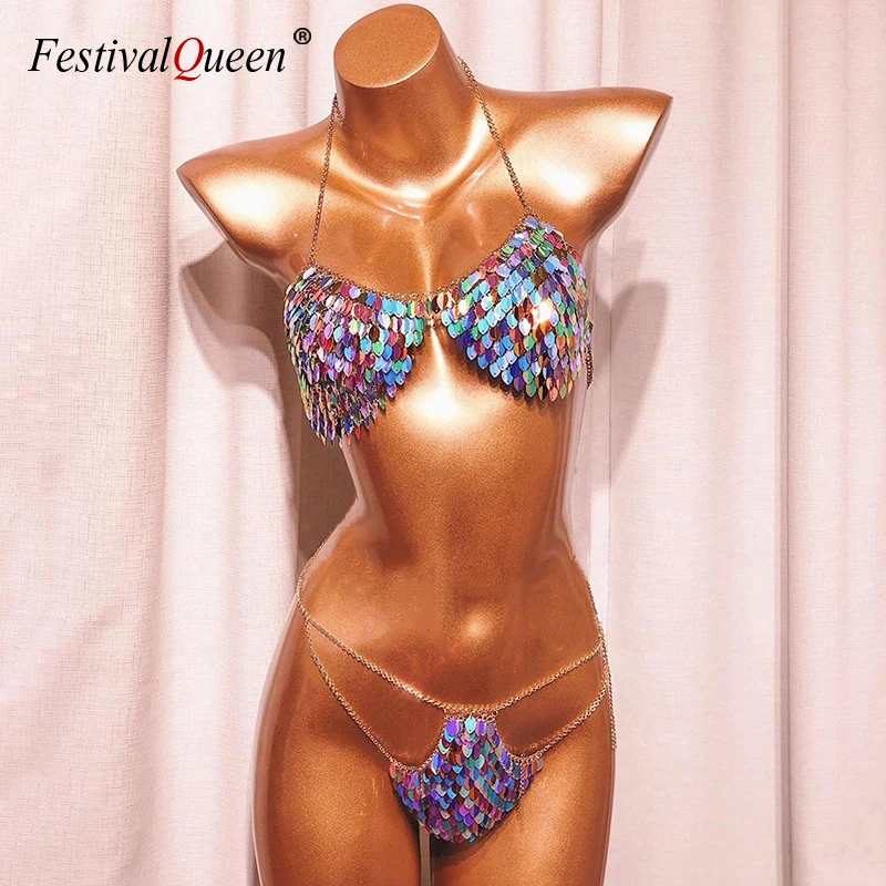 Комплект из 2 предметов с блестками и разноцветными укороченный топ без рукавов