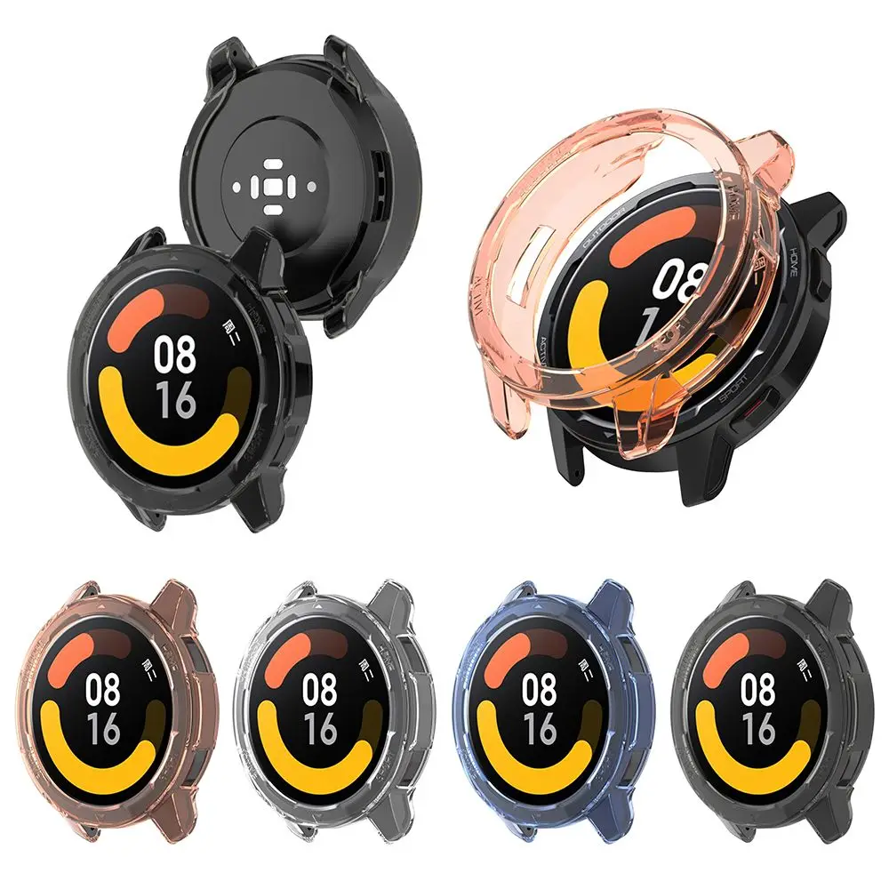 

Чехол из ТПУ Для Xiaomi Watch Color 2, защитный чехол, прозрачный половинчатый бампер для Xiaomi Watch Color 2, чехол