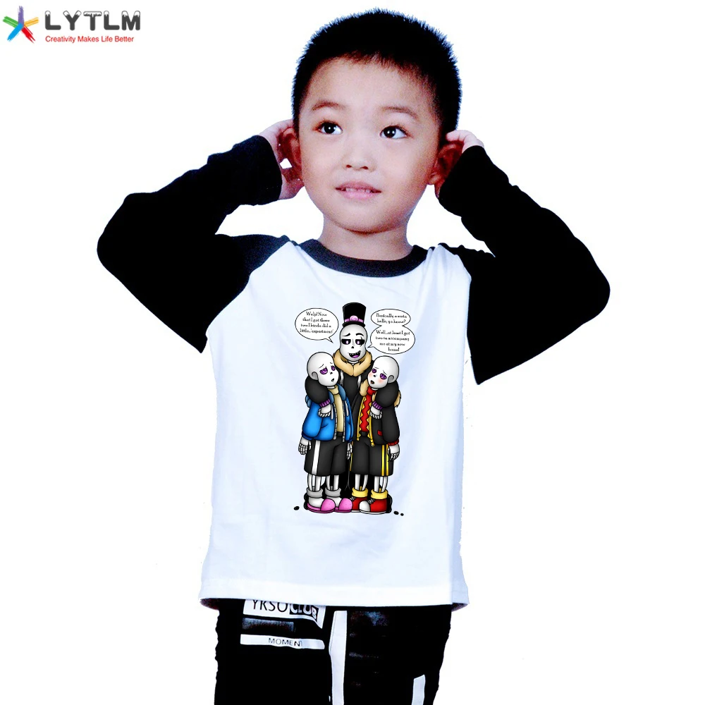LYTLM футболки для хеллоуина детей без Undertale мальчика ясельного возраста с длинным