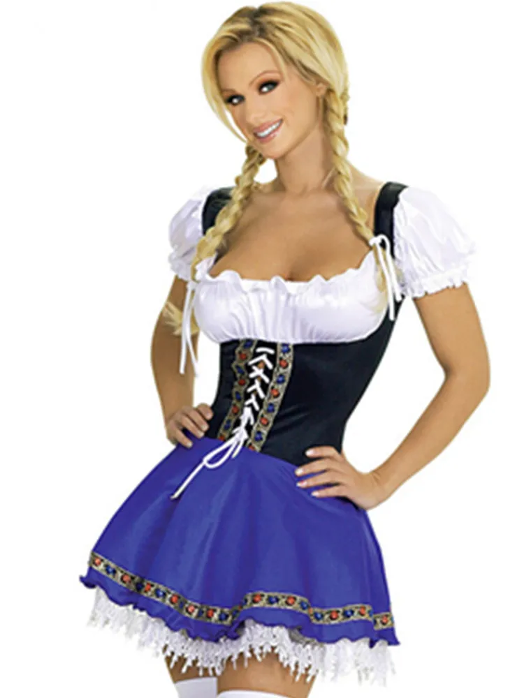 Костюм Октоберфест подающая пиво официантка горничная взрослый костюм Для