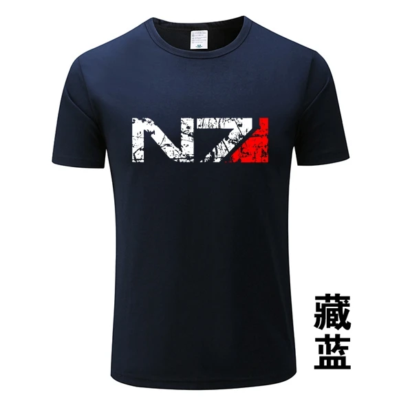 Новая игра N7 Mass Effect 3 футболка Мужская система военный армия эмблема игры