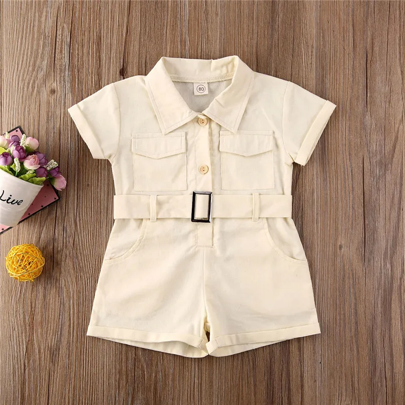 Летние детские комбинезоны для детей ясельного возраста одежда маленьких