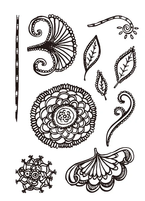 Цветочные прозрачные штампы для скрапбукинга сделай сам/изготовления