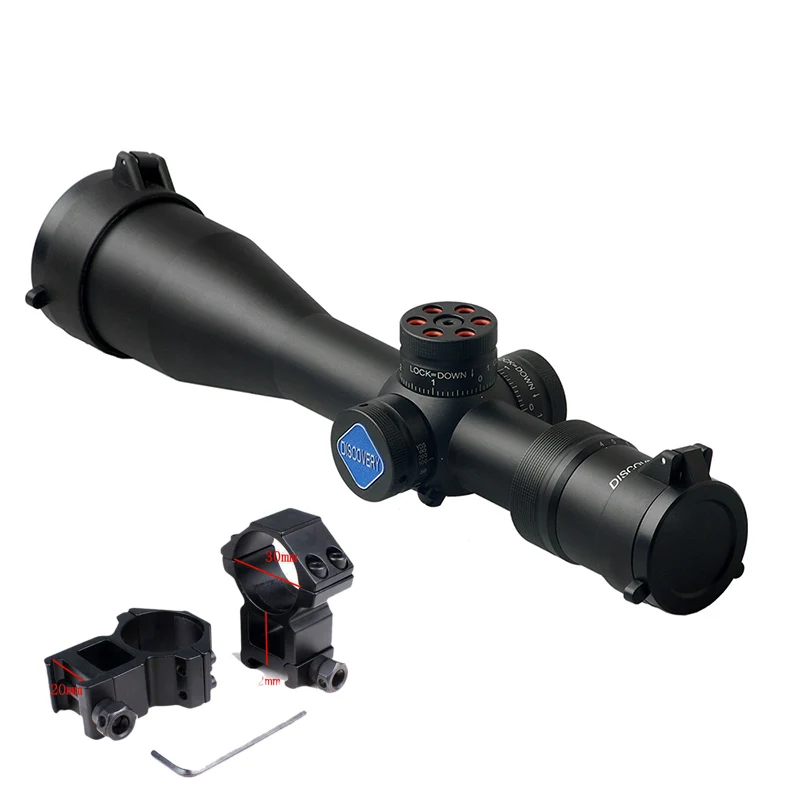 Discovery VT-3 4-16X44SF FFP Compact Scope First Focal Plane Tactical Hunting Riflescope Side Parallax Optics Sights For Ar15 - Цвет: high 20mm mount