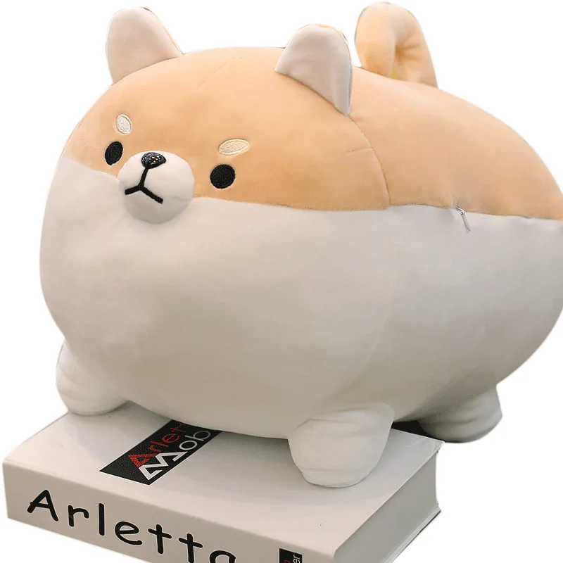 

40/50cm Cute Shiba Inu Plush Toy Doll Stuffed Soft Animal Cartoon Kawaii Siesta Companion Pillow Gift For Kids Baby Children New