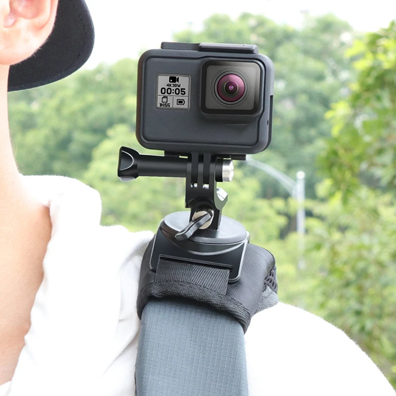 2019 New Update Sport Camera Backpack Clip Mount 360 Degree Rotary Accessories For Gopro Xiaomi DJI | Электроника