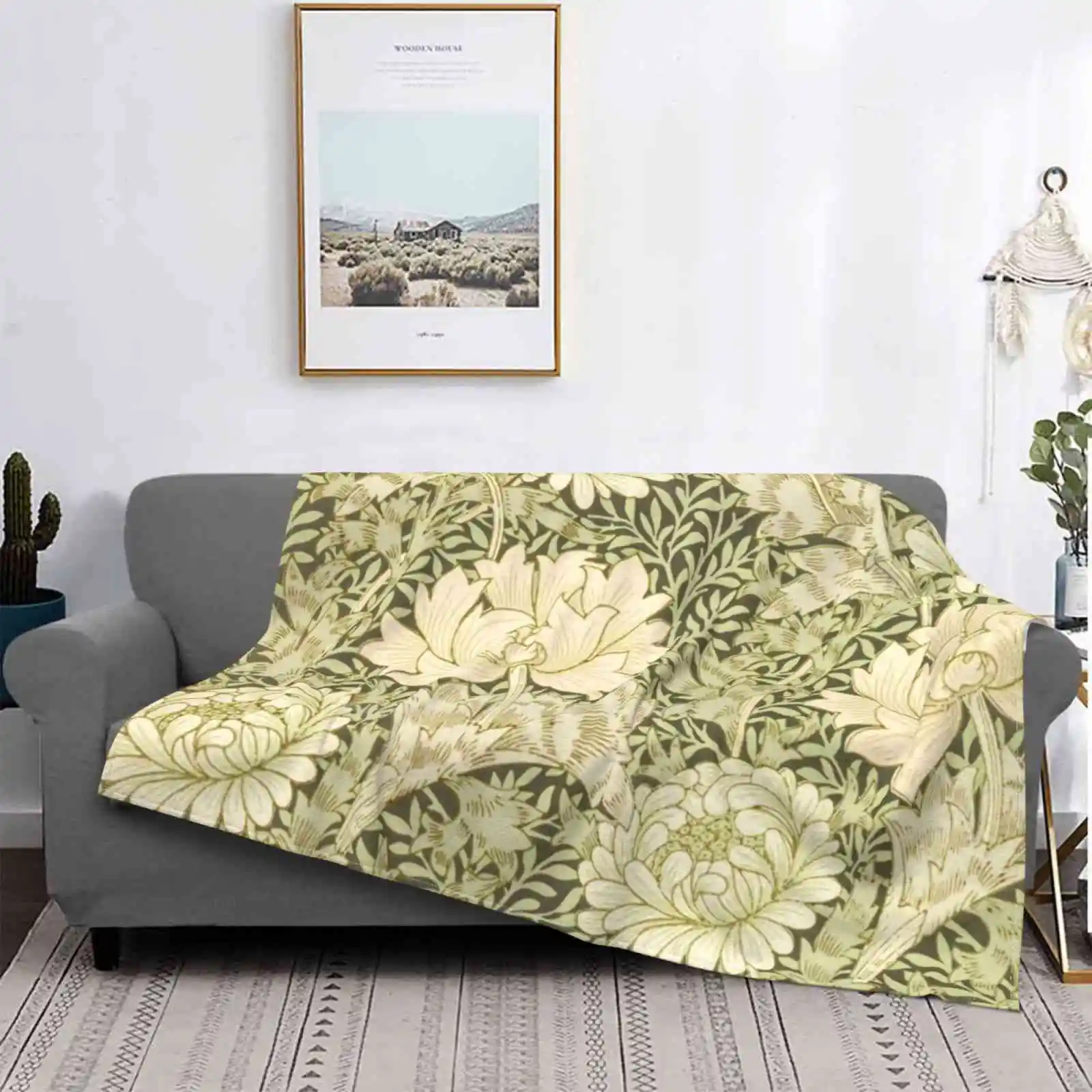 

Chrysanthemum Pattern ( 1877 ) By William Morris Latest Super Soft Warm Light Thin Blanket William Morris William Morris Boho
