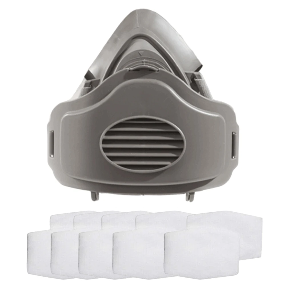 Полуреспиратор пылезащитный чехол для лица с 10 сменными фильтрами хлопковое