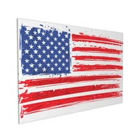 american flag abstract canvas print wall art for bedroom living room framed decor home decor