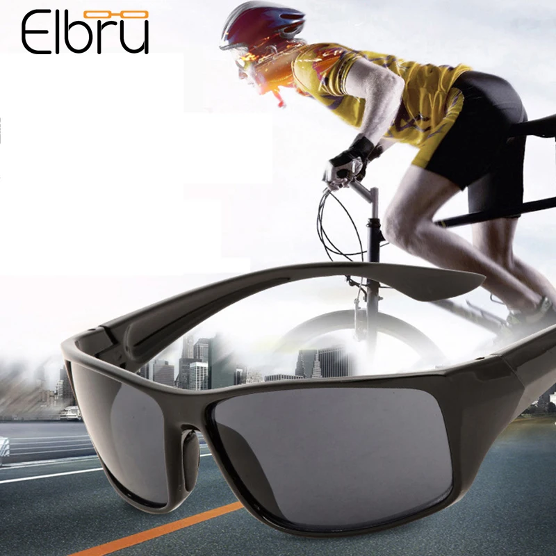 

Elbru Fashion Sports Men Sunglasses Night Vision Goggles Driver's Eyewear Cycling UV400 Antifatigue Sun Glasses For Male Driving