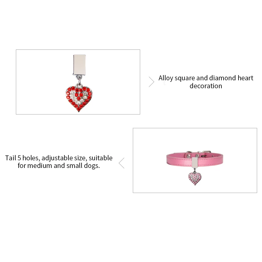 Ошейник для кошек с милым персиковым сердцем аксессуары маленьких собак
