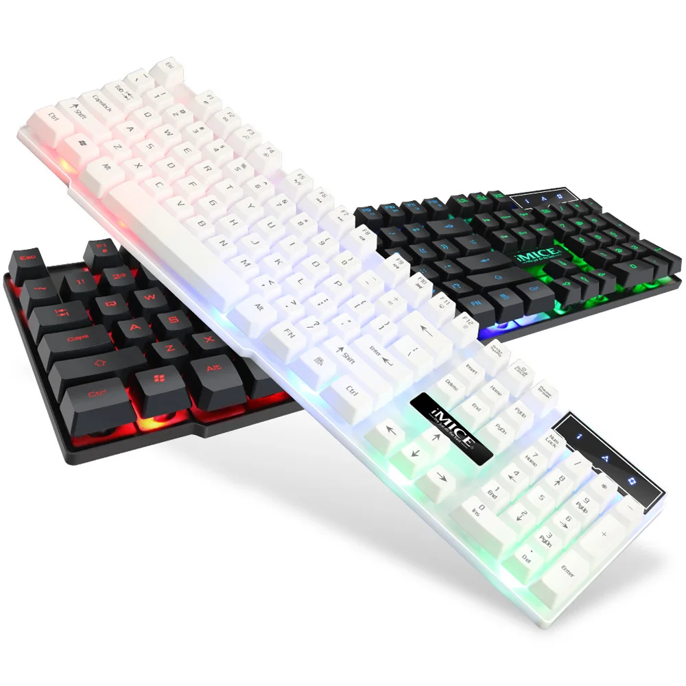Игровая клавиатура iMice с RGB подсветкой механическая на ощупь 104 клавиш игровые