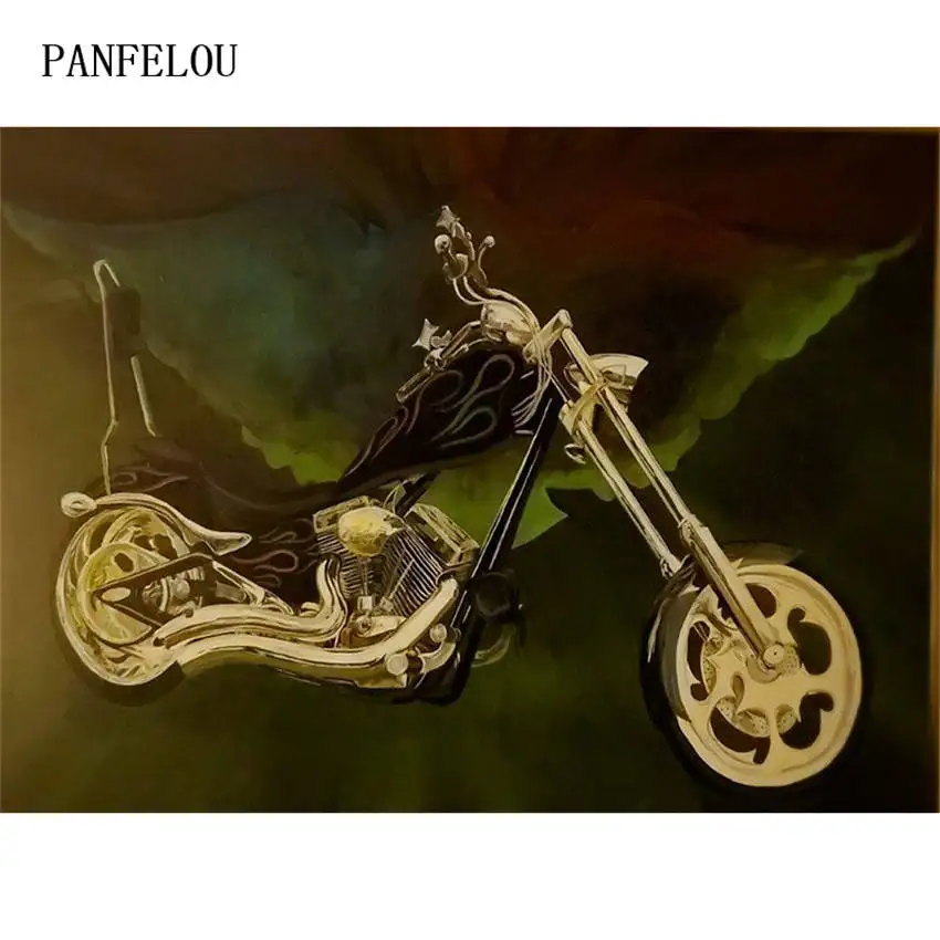 5D сделай сам круглая алмазная живопись мотоциклетная вышивка крестом наборы