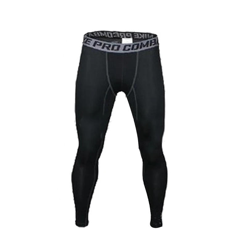 Новые мужские компрессионные брюки для тренажерного зала, фитнеса, спорта, бега, леггинсы, быстросохнущие тренировочные брюки для бега