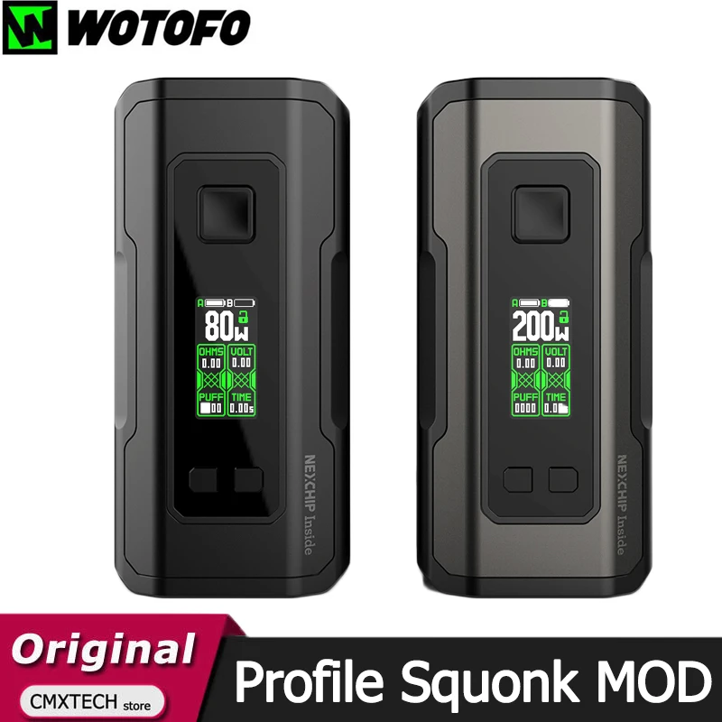 Оригинальный бокс мод Wotofo Profile Squonk 80 Вт без сквонкера 200 вейп с емкостью 7 мл