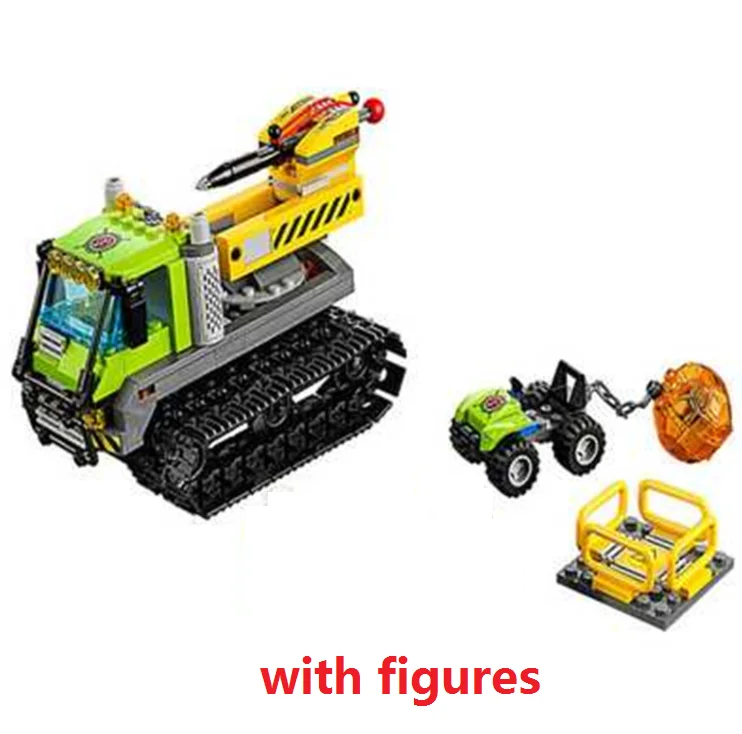 

10639 City Series Volcano Adventure Crawler DTH Drill Rig 60122 Children's Building Block Toy Christmas birthday Gifts